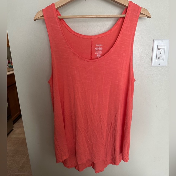 George Tops - 5/$20 XL, George Coral Scoop Neck Tank Top